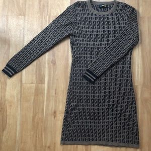 Fendi Roma Print Dress